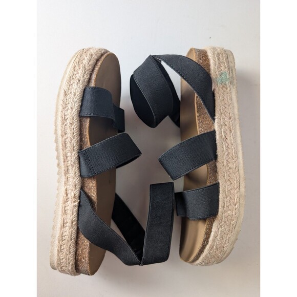 Girl's Steve Madden Kids' Jkimmie Black Platform Sandal Espadrille Summer Size 3 - Picture 5 of 12